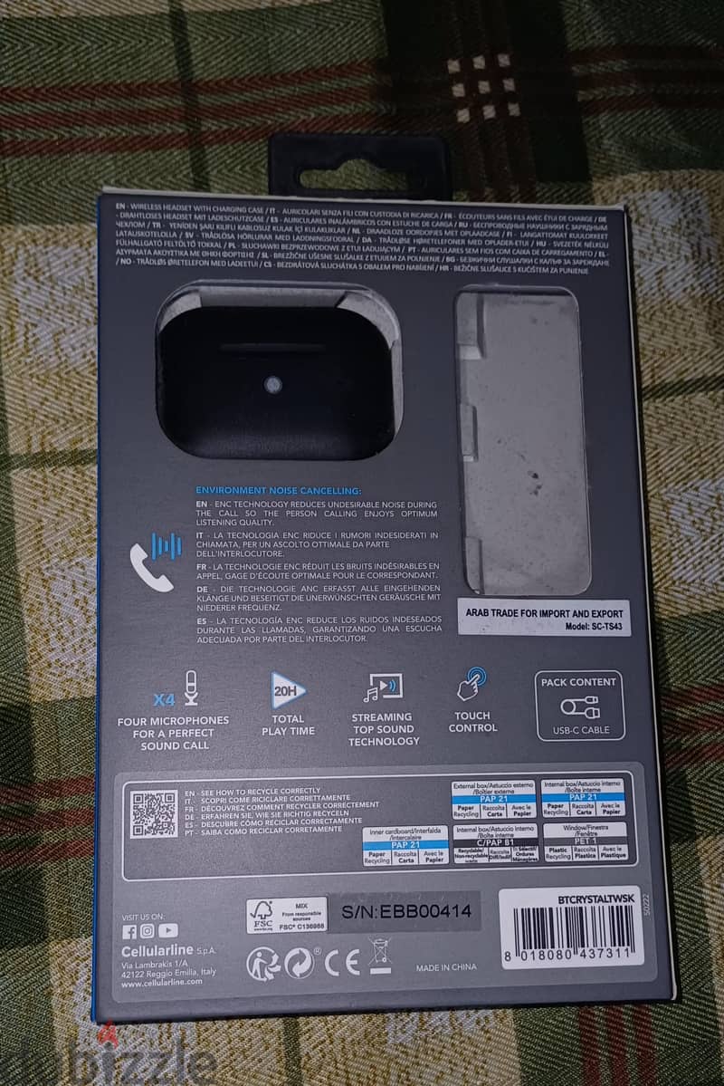 Cellularline Crystal Wireless Headset 4