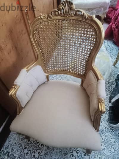 طقم  كسر زيرو كنبه واربع كراسي  وبرفان هندي مستورد