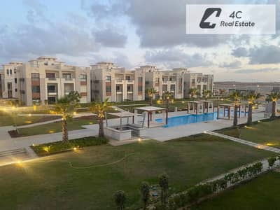 باقل مقدم شاليه بحري غرفتين تشطيب الترا سوبر لوكس  برايم لوكيشن فيو دايركت pool  في جايا الاهلي صبور الساحل الشمالي راس الحكمة Gaia Alahly sabbour