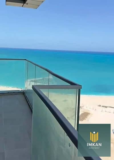 شالية للبيع متشطب أستلام فوري 160م +رووف127م full sea view +lagoon view في مزارين \ الساحل الشمالي \ العلمين الجديدة \ Mazarine