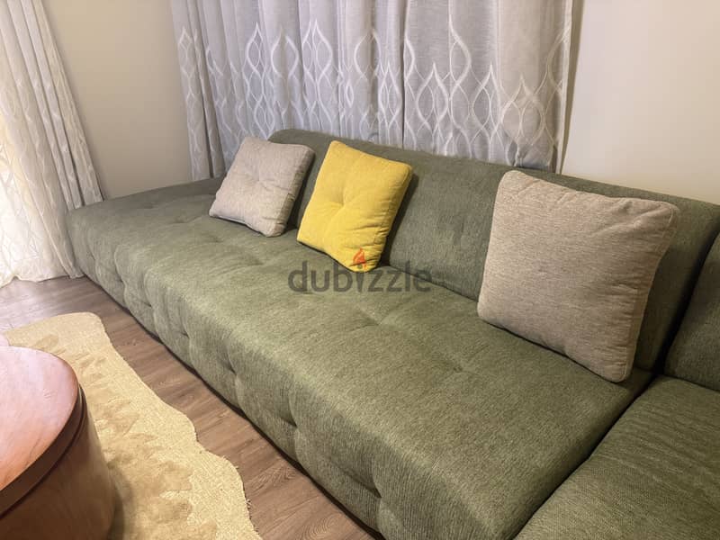 L-Shape Fluffy Sofa 2