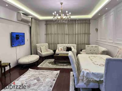 In Al-Rihab, a furnished apartment in the new seventh is available for rent