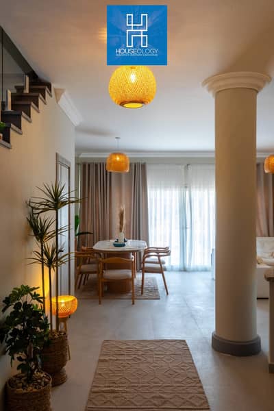 متشطب بالتكييفات والمطبخ Sea View شاليه استلام اخر السنة للبيع في دايركشن وايت راس الحكمة الساحل الشمالي - Direction White North Coast