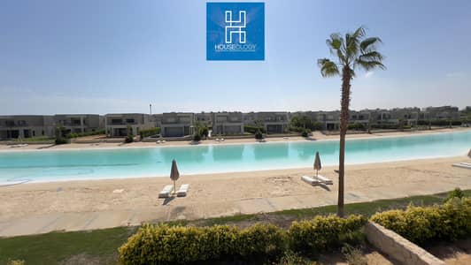 Twin house, first row on the lagoon, for sale at a price lower than the company's price in Azha Ain Sokhna