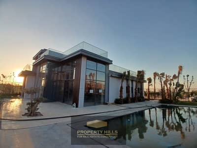 Luxury villa designed by Hany Saad in front of the Pyramids near Pyramids Heights and Mall of Egypt