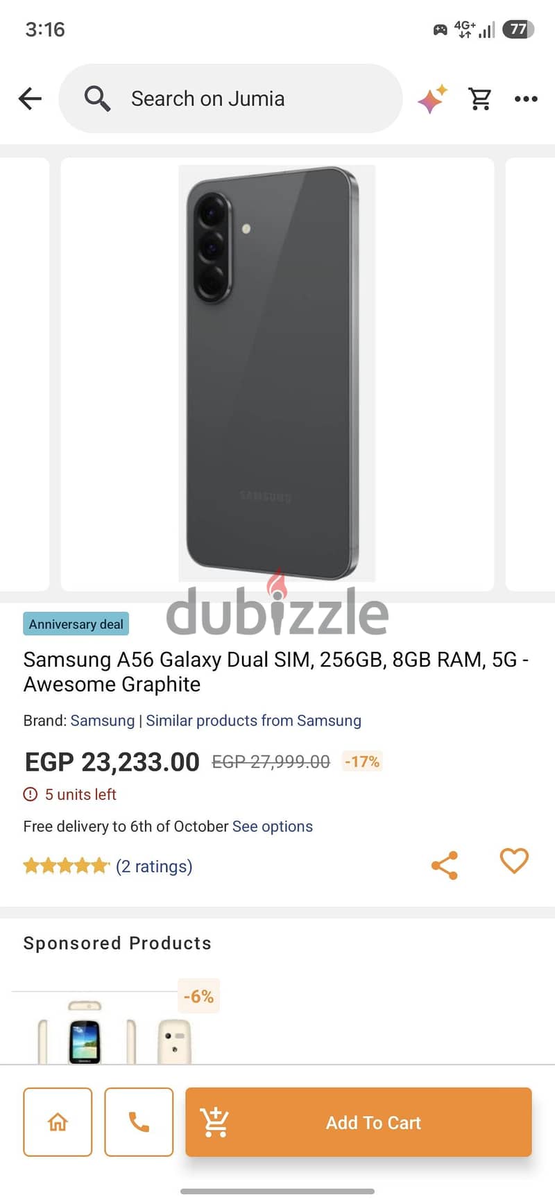 Samsung A56 8