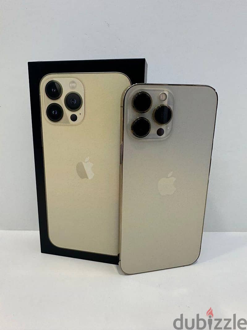 Apple iPhone 13 Pro Max, Gold | ايفون ١٣ بروماكس، ذهبي، بالعلبة 1