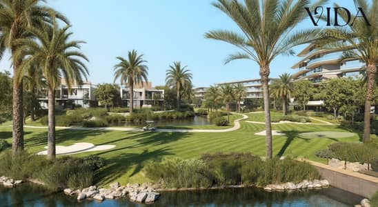 For sale 52 sqm studio directly on Suez Road in the Sixth Settlement Golf Town Compound with installments up to 15 years