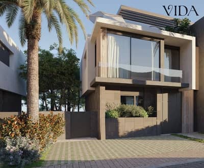 For sale 288 sqm Town house corner directly on Suez Road in the Sixth Settlement Golf Town Compound with installments up to 15 years