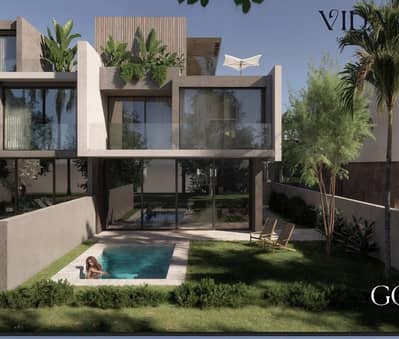 For sale 277 sqm Town house middle directly on Suez Road in the Sixth Settlement Golf Town Compound with installments up to 15 years