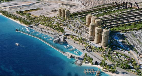 للبيع بنتهاوس فندقي متشطب بالكامل 415 متر علي طريق العين السخنه مباشر في اهم مشاريع العين السخنه مشروع المونت الجلاله تاور بمقدم 5% واقساط حتي 10 سنين