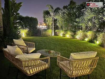 Apartment with garden for sale  in sarai new cairo - Prime location next to madinaty mintues from el  shrouk & auc