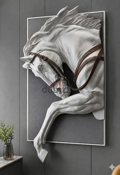 تابلوه -Handmade Horse Sculpture Luxury Horse Sculpture Handmade