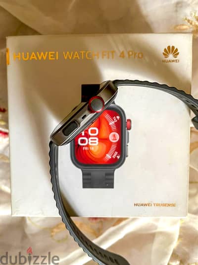 للبيع Huawei Watch Fit 4 Pro كسر زيرو بالفاتورة والضمان + استراب معدن