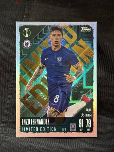 Limited edition enzo fernandes match attax card