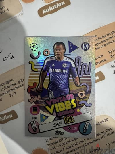 Ashley cole math attax 2024 vintage vibes card