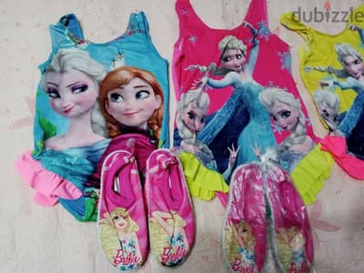 مايوه وحذاء سباحه جديد لم يستخدم
