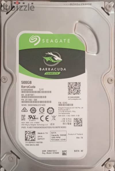 HD 500GB Segate BARRCUDA