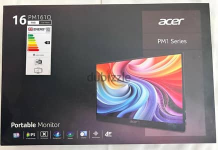 شاشه بورتابل Acer  بحالة الجديده 15.6 لو محتاج شاشه خارجيه للاب توب