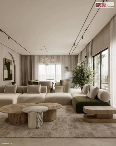 Fully finished super lux 3-bedroom apartment for sale in a premium compound located in the heart of New Cairo, next to SODIC East and New Giza