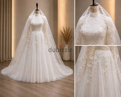 فستان تركي a-line للمحجبات
