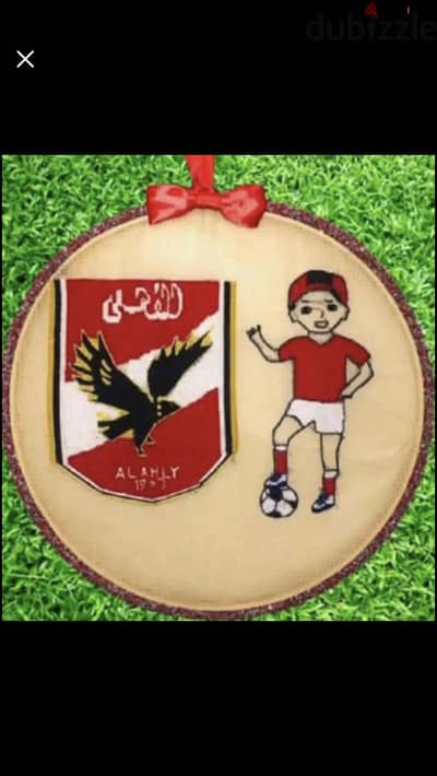 ديكور لغرف النوم طاره هاند ميد لمحبي كرة القدم والنادي الأهلي