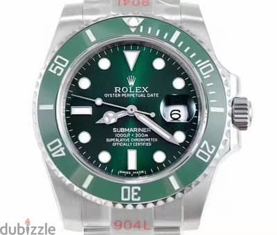 Premium Green Dial Diver Watch ساعة غطس عالية الجودة باللون الأخضر