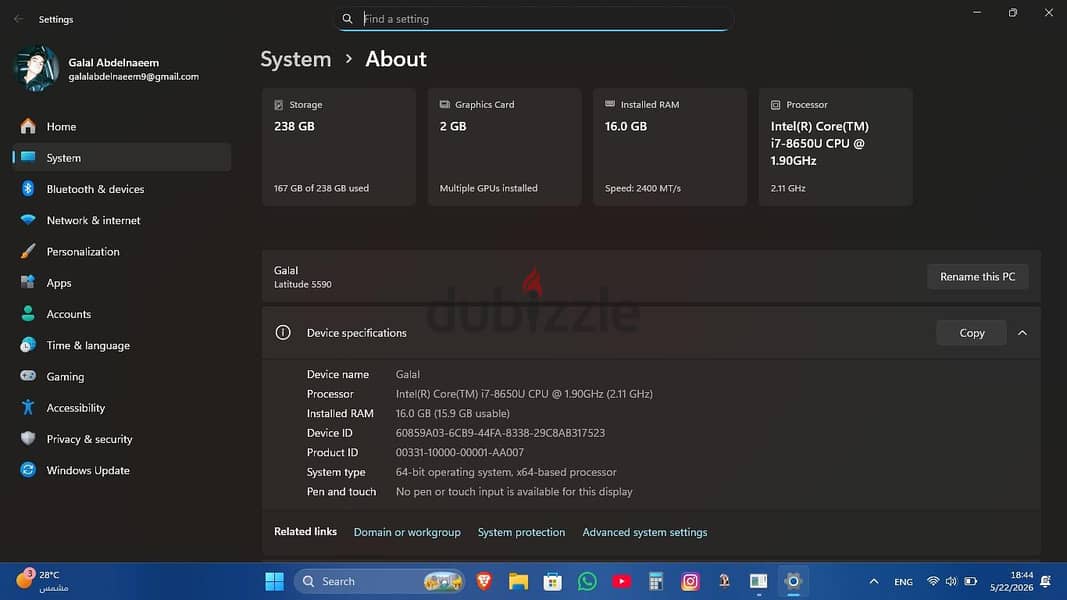 Dell Latitude 5590 6