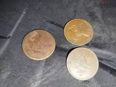 عملات مصريه قديمه عدد 3 قطع