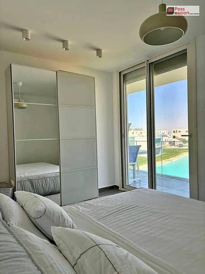 شاليه للبيع في هاسيندا راس الحكمة Ras El Hekma – الساحل الشمالي North Coast بفيو للبحر وال Pool بمقدم 5% وتقسيط 10 سنوات بالم هيلز Palm Hills |