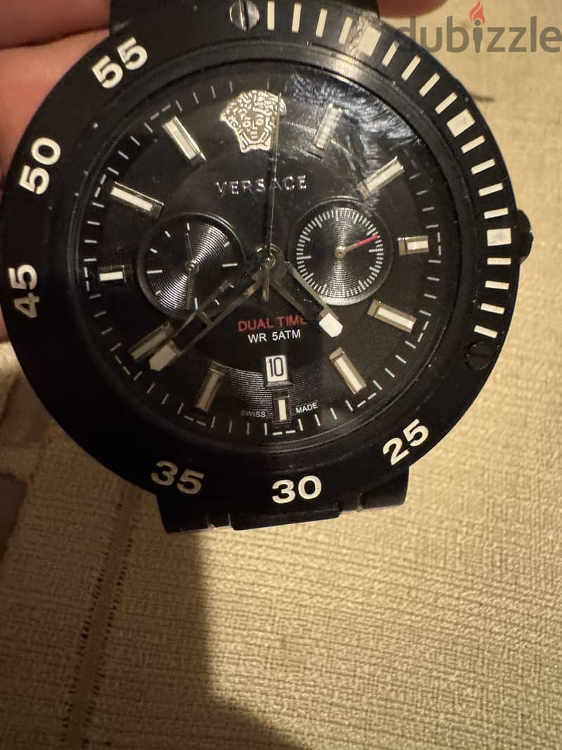 Versace watch , Black , excellent condition , Swiss made 4