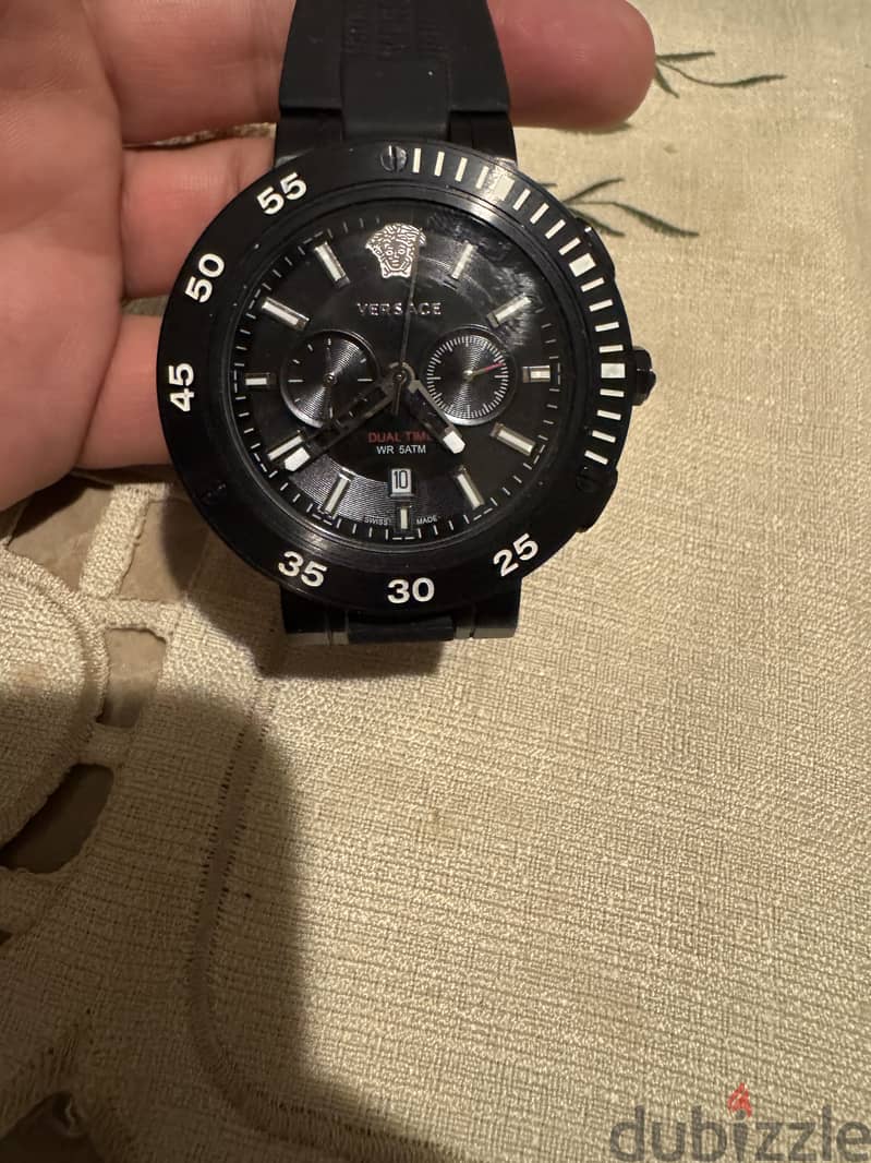 Versace watch , Black , excellent condition , Swiss made 5