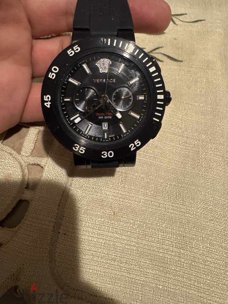 Versace watch , Black , excellent condition , Swiss made 7