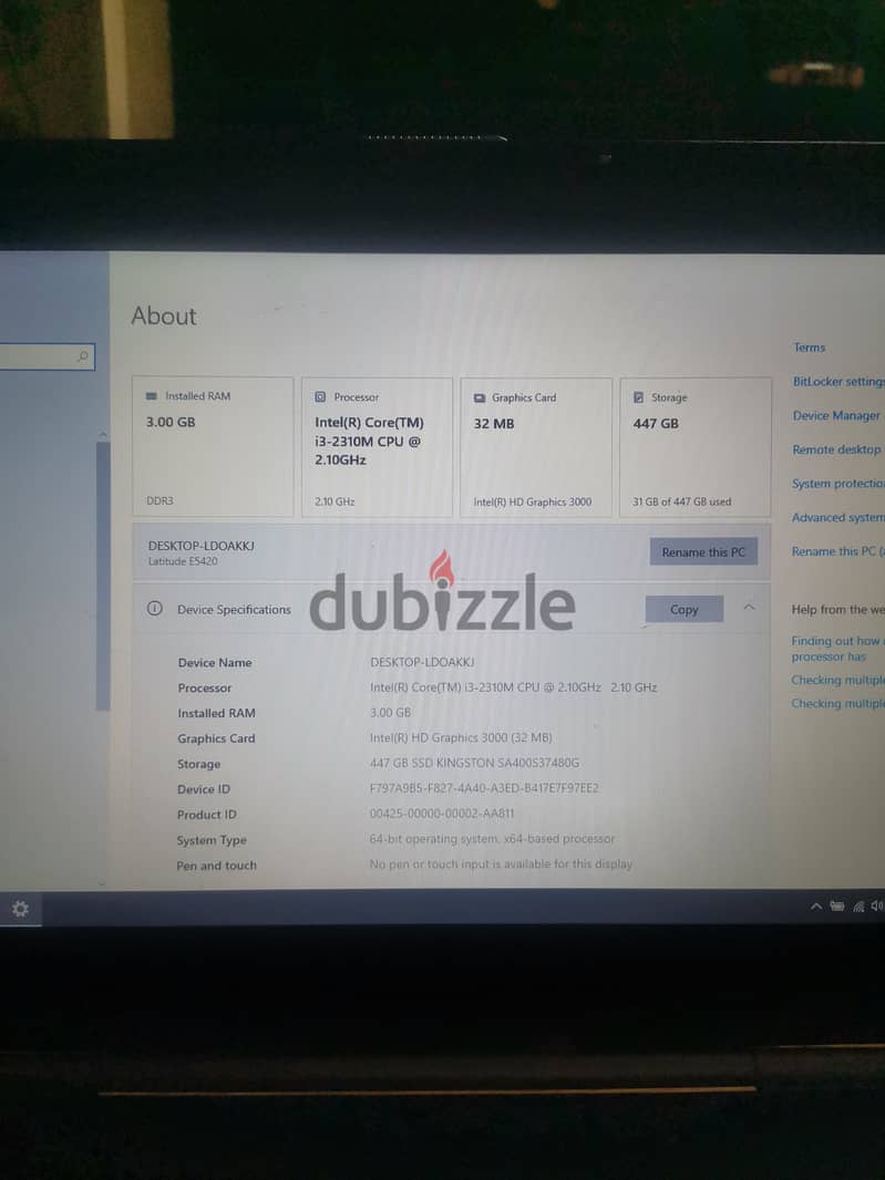 dell latitude E5420 6