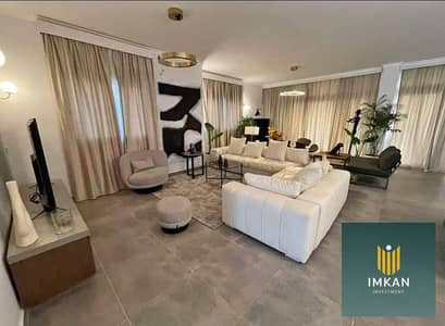Own a fully furnished apartment in New Cairo's 90 Avenue Compound, near Cairo International Airport, with a down payment of only 850,000 EGP. Enjoy fl