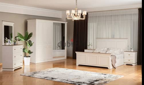 bedroom 160cm bed 240cm wardrobe 1 dresser 1 comod