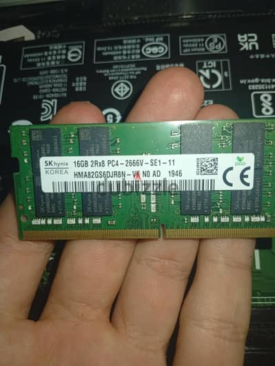 16 جيجا ddr4 السرعة: 2666MHZ بيع او بدل ب 8 جيجا
