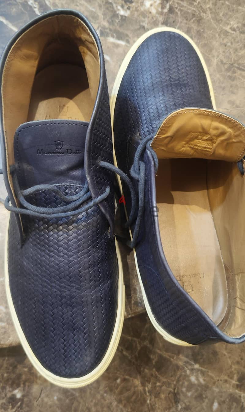 Massimo Dutti woven leather sneaker size 45 2