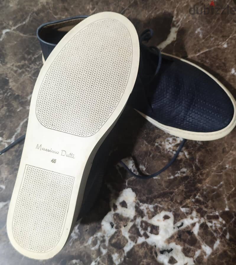 Massimo Dutti woven leather sneaker size 45 5
