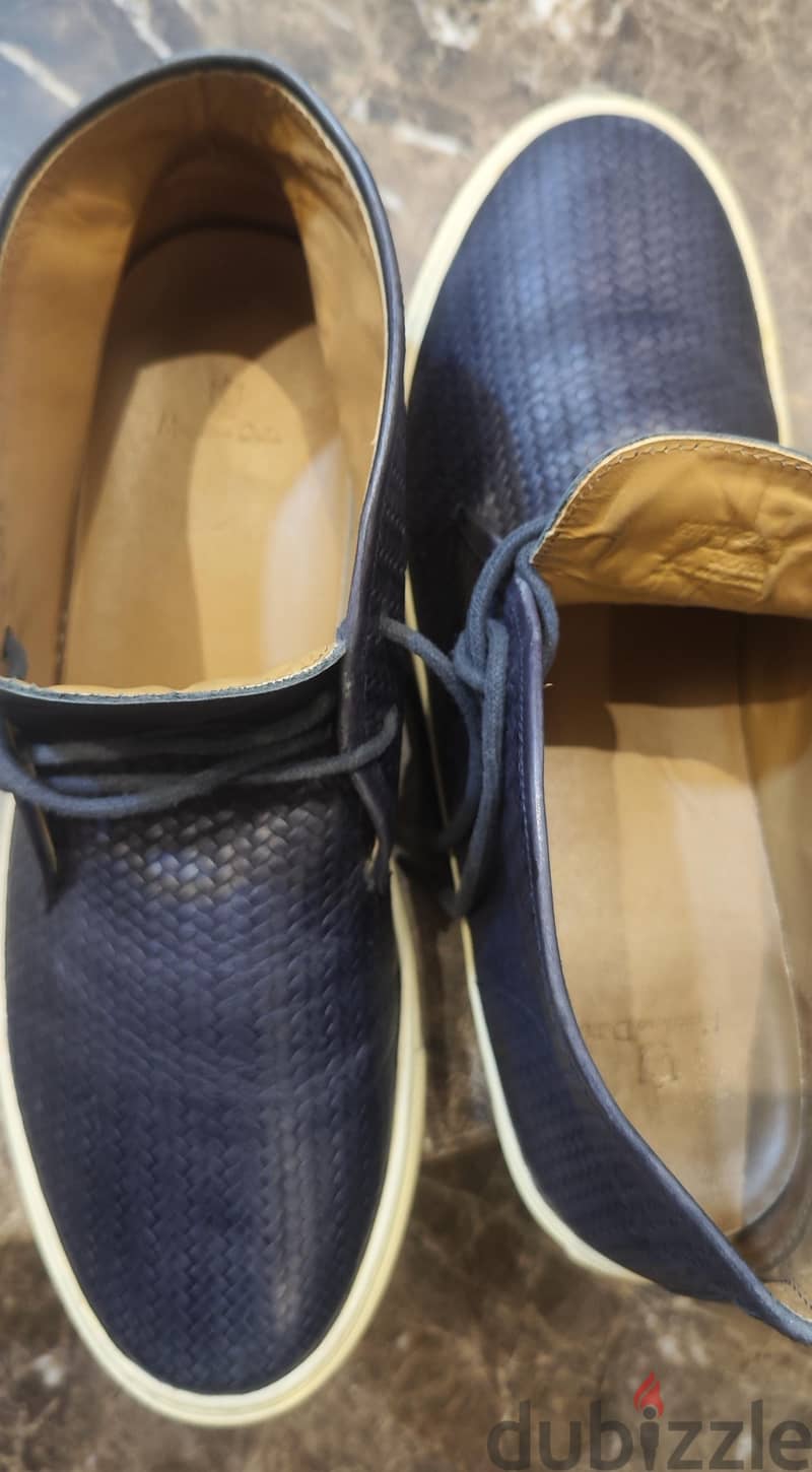 Massimo Dutti woven leather sneaker size 45 6