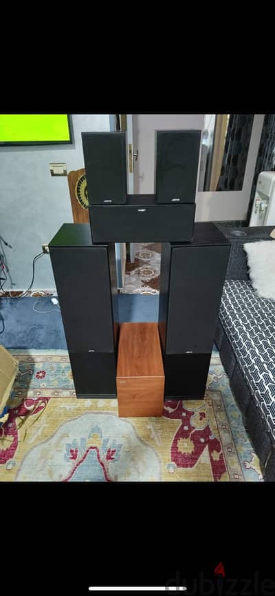 دي سيستم صوت هوم ثياتر Jamo 5.1، ودي ماركة دنماركية محترمة في السماعات
