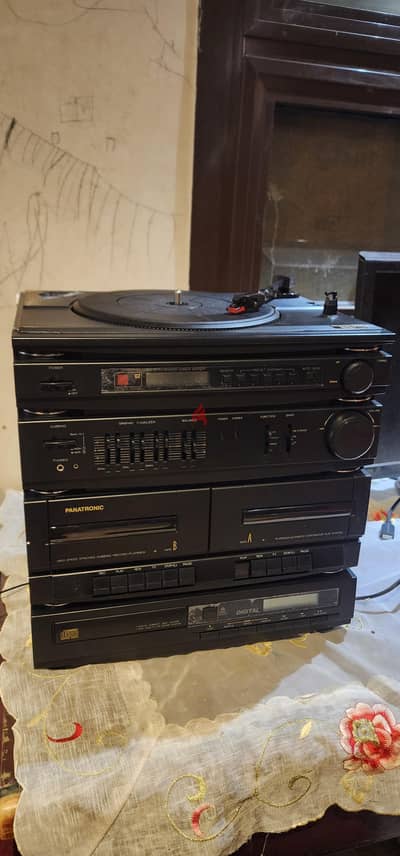 Panatronic SX-2268PCD stereo system كاسيت باراتونك و مشغل اسطوانات