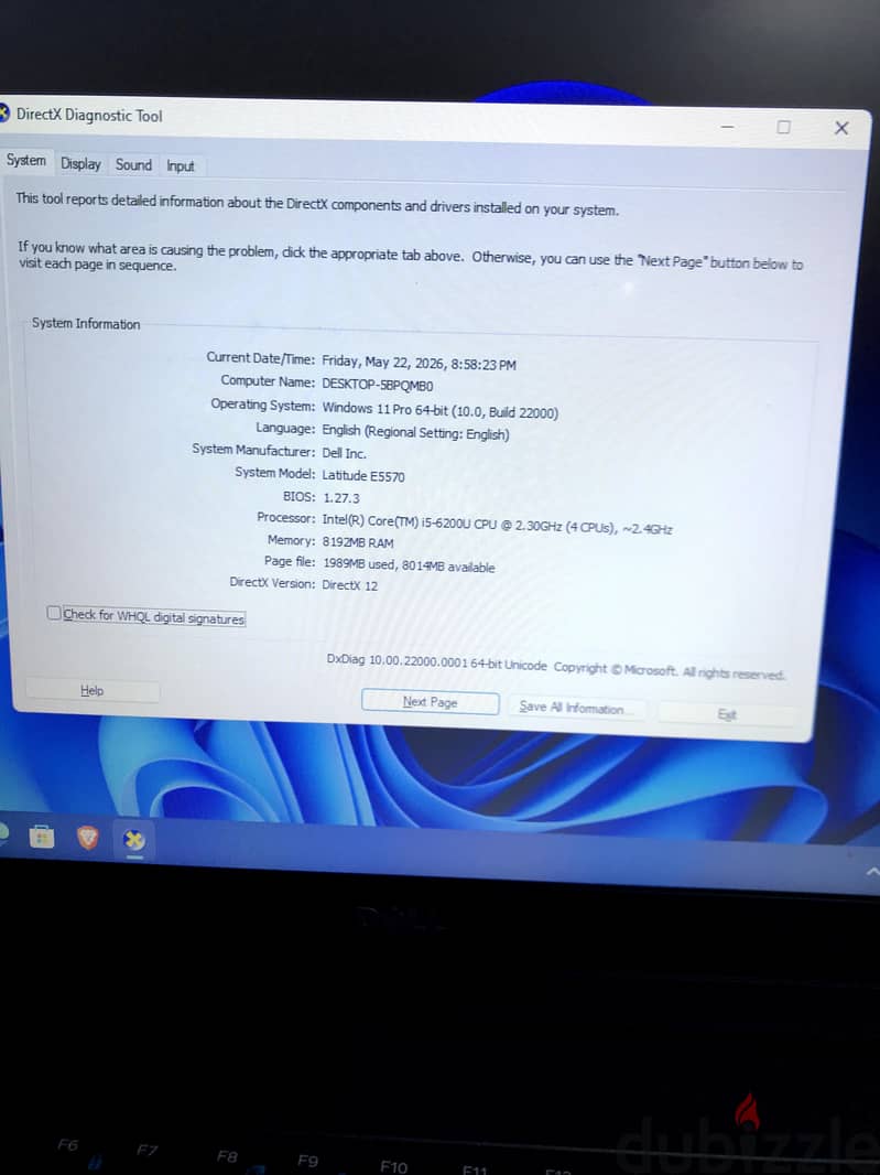 DELL latitude E5570 1