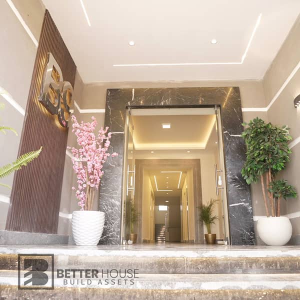 Apartment for sale in R7 at the New Administrative Capital inside Sky Capital near the Green River with 5% down payment and installments up to 8 years