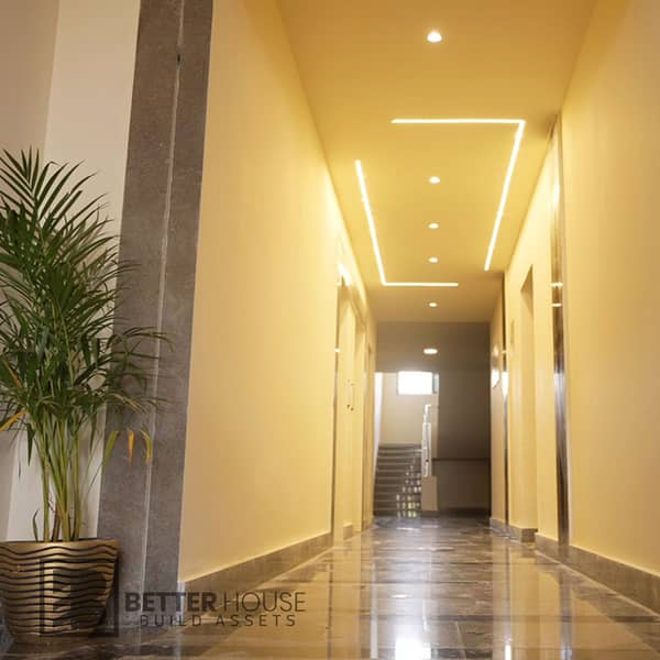 Apartment for sale in R7 at the New Administrative Capital inside Sky Capital near the Green River with 5% down payment and installments up to 8 years