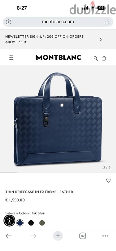 Never used bought as a gift  Mont Blanc bag original