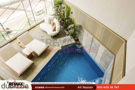 Open view of the lake ready to move villa in Smouha for sale