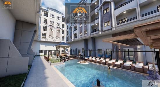 للبيع ستوديو 50م مطل على حمام السباحة بالحجاز الرئيسي - عقد اخضر - كمبوند متكامل - بمقدم35% فقط - خصم 20% للكاش
