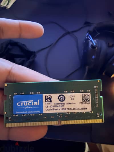 Crucial 16GB 2666Hz Laptop Ram DDR4