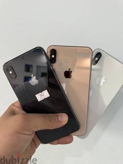 Xs max 256/512 من غير علبه و عليه ضريبه